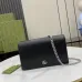 Gucci Black Textured Leather GG Marmont Mini Chain Bag size:20×12×4cm #B54010