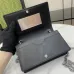 Gucci Black Textured Leather GG Marmont Mini Chain Bag size:20×12×4cm #B54010