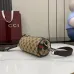 Gucci canvas mini cylinder bag in beige and brown GG canvas size:17.5×8×cm #B53489