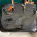 Hermes AAA handbag black #B38385