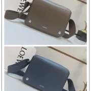 LOEWE Small Leather Pebble Messenger Bag size:23×18×9cm #B54020