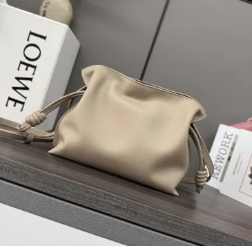 Loewe 262355 Mini Flamenco Drawstring Pouch in Napa Calfskin Size 23x18x9CM #B62912 Loewe 262355 Mini Flamenco Drawstring Pouch in Napa Calfskin Size 23x18x9CM #B62912
