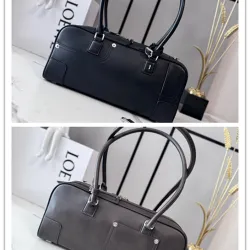 Loewe Amazona Cropped Leather Bowling Bag 30.5x9x15CM #B63849