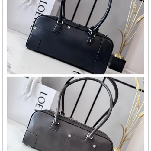 Loewe Amazona Cropped Leather Bowling Bag 30.5x9x15CM #B63849