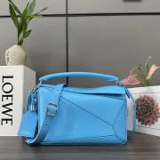 Loewe Calfskin Puzzle 2022 - Blue Handle Bags #B50303