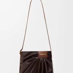 Loewe Draped Handbag (012537) - Soft Nappa Leather, Adjustable Strap, LOEWE Logo Buckle, 291330CM #B59973