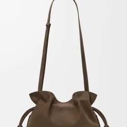 Loewe Flamenco Drawstring Clutch (262386A) - Medium, Grained Calfskin, Adjustable Strap, 30x24.5x10.5cm #B59972