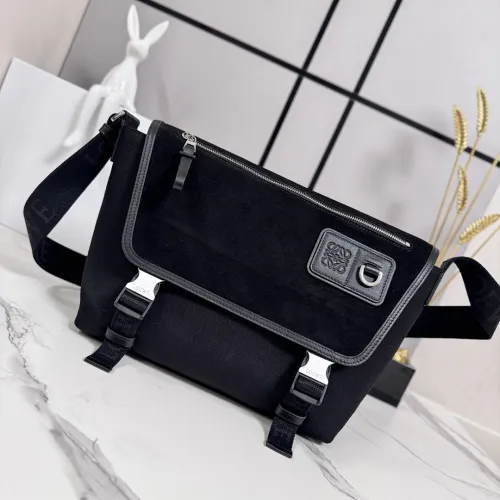 Loewe Medium Canvas & Suede Flex Messenger Bag #B63218