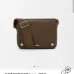 Loewe Men's Crossbody Bag - Brown Grained Leather, Adjustable Webbing Strap, Minimalist Design with Brand Logo, Luxury Compact Messenger Bag #B56856
