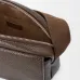 Loewe Men's Crossbody Bag - Brown Grained Leather, Adjustable Webbing Strap, Minimalist Design with Brand Logo, Luxury Compact Messenger Bag #B56856