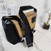 Loewe Men's Messenger Bag - Black Canvas & Tan Suede, Signature Anagram Logo, Versatile Crossbody for Urban Style #B56712