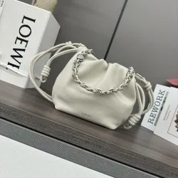 Loewe Mini Flamenco Nappa Leather Drawstring Bag 23x17x5.5CM #B63852