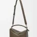Loewe Puzzle Bag - Olive Green Grained Leather, Geometric Design, Top Handle & Adjustable Strap, Luxury Shoulder Bag for Women #B56851