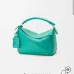 Loewe Puzzle Mini Bag - Turquoise Leather, Geometric Design, Top Handle, Luxury Handbag for Women with Brand Tag #B56860