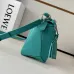 Loewe Puzzle Mini Bag - Turquoise Leather, Geometric Design, Top Handle, Luxury Handbag for Women with Brand Tag #B56860
