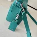 Loewe Puzzle Mini Bag - Turquoise Leather, Geometric Design, Top Handle, Luxury Handbag for Women with Brand Tag #B56860