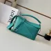 Loewe Puzzle Mini Bag - Turquoise Leather, Geometric Design, Top Handle, Luxury Handbag for Women with Brand Tag #B56860