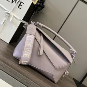 Loewe Small Puzzle Edge Bag In Satin Calfskin in Purple #B50102