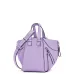 Loewe Women's Crossbody Bag - Lavender Leather, Unique Zipper Design & Adjustable Strap, Stylish Luxury Shoulder Bag with Brand Aesthetic #B56837