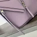 Loewe Women's Crossbody Bag - Lavender Leather, Unique Zipper Design & Adjustable Strap, Stylish Luxury Shoulder Bag with Brand Aesthetic #B56837