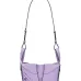 Loewe Women's Crossbody Bag - Lavender Leather, Unique Zipper Design & Adjustable Strap, Stylish Luxury Shoulder Bag with Brand Aesthetic #B56837