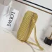 Loewe Women's Cylinder Shoulder Bag - Yellow Pleated Leather, Gold-Tone Hardware, Adjustable Strap, Stylish Barrel Bag with Anagram Logo #B56824