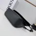 Loewe Women's Shoulder Bag - Black Leather, Gold-Tone Chain Detail with Knot Accents, Signature Branding, Stylish Luxury Crescent Bag #B56853