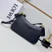Loewe Women's Shoulder Bag - Black Leather, Gold-Tone Chain Detail with Knot Accents, Signature Branding, Stylish Luxury Crescent Bag #B56853