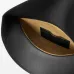 Loewe Women's Shoulder Bag - Black Leather, Gold-Tone Chain Detail with Knot Accents, Signature Branding, Stylish Luxury Crescent Bag #B56853