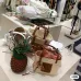 Loewe x Paula's Ibiza Small Square Raffia Basket Bag size:30×21×11cm #B54019