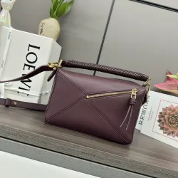 Small Puzzle bag in smooth calfskin Red - LOEWE #B50870