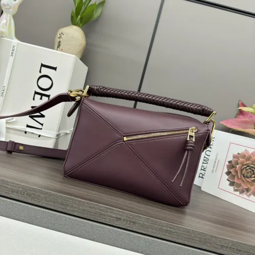 Small Puzzle bag in smooth calfskin Red - LOEWE #B50870