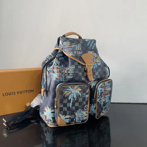 Louis Vuitton Backpack MONTSOURIS CARGO Damier Palm Trees ww size:34×40×17cm #B53316