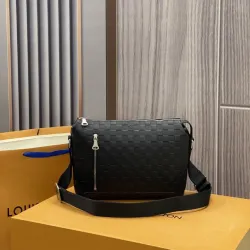 Louis Vuitton AAA+ Louis Vuitton Black Damier Infini Discovery Messenger for sale #B45668