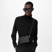 Louis Vuitton Alpha Wearable Monogram Eclipse original 1:1 Quality Message Bag #999931752