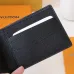 Louis Vuitton Style Slender Wallet - Monogram Taiga Leather Bifold Card Holder | 8 Card Slots + Paper Compartment (M81628) #B59489