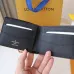 Louis Vuitton Style Slender Wallet - Monogram Taiga Leather Bifold Card Holder | 8 Card Slots + Paper Compartment (M81628) #B59489