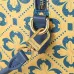 2026 Yellow Clover Pattern Blue Accents  Luxury Leather Stylish Travel  bag #B60308