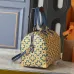 2026 Yellow Clover Pattern Blue Accents  Luxury Leather Stylish Travel  bag #B60308