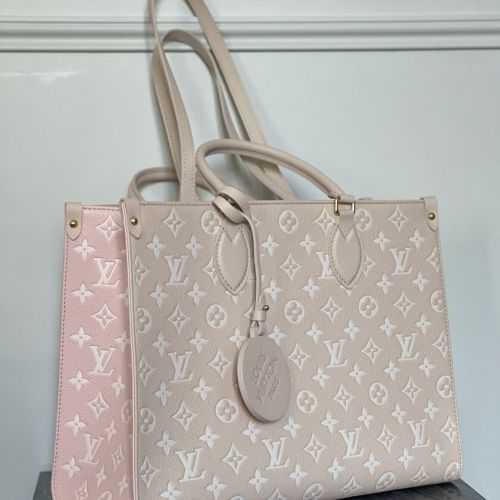 LOUIS VUITTON ON THE GO MM SPRING IN THE CITY EMPREINTE ROSE BEIGE AAA+ Top original Quality #9999926909