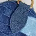LV Original M15277 Sac Speedy Bandoulière 40 | Denim Patchwork Travel Bag with Koi Fish Motif #B60246