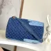 LV Original M15277 Sac Speedy Bandoulière 40 | Denim Patchwork Travel Bag with Koi Fish Motif #B60246