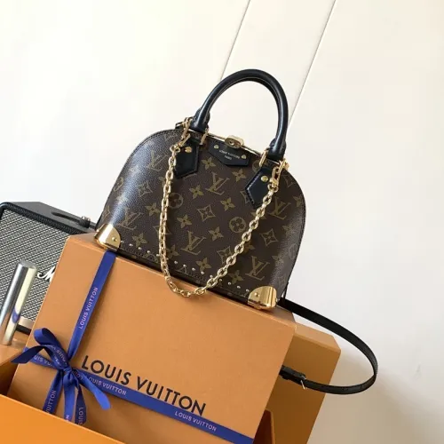 LV Original M26084 Alma BB Trunk Handbag | Monogram Canvas Crossbody Bag with Detachable Chain #B60238