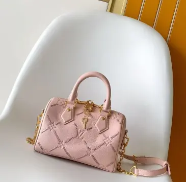 LV Pink Mahina Speedy Soft 20 Mini M28502 L20.5xH13xD12cm #B67232