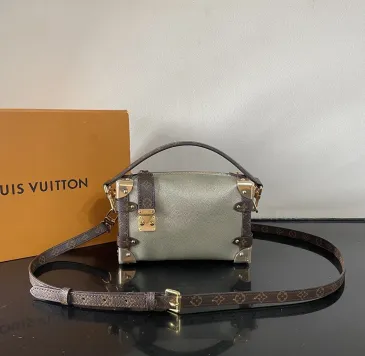 LV Small Side Trunk S-lock Hard Case Shoulder Handbag M2A265 #B66565 LV Small Side Trunk S-lock Hard Case Shoulder Handbag M2A265 #B66565