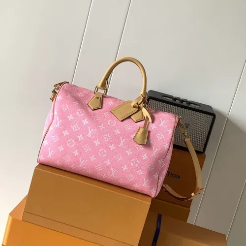 LV Speedy P109 Bandoulière 30 Monogram Leather Bag | M13911 Pink #B60896