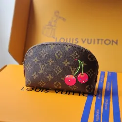 Louis Vuitton Leather Makeup Bags #B52034
