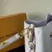 Louis Vuitton Lilac Empreinte Leather Bucket Bag With Braided Chain Handle And Adjustable Strap size:20×20×13cm #B54274