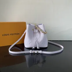 Louis Vuitton Lilac Empreinte Leather Bucket Bag With Braided Chain Handle And Adjustable Strap size:20×20×13cm #B54274