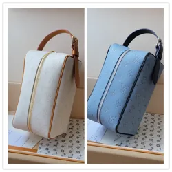 Louis Vuitton Locker Dopp Kit G71 Blue/White #B53699